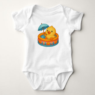 Ducky Bath Time Baby Bodysuit