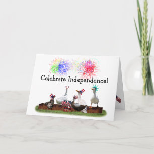 Ducky Celebration for the 4th of July Card