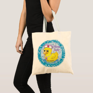 Ducky cute nurse tote bag