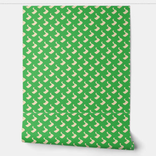 Ducky Duck  Kids Forest Green Wallpaper