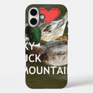 Ducky duck mountains. iPhone 16 plus case
