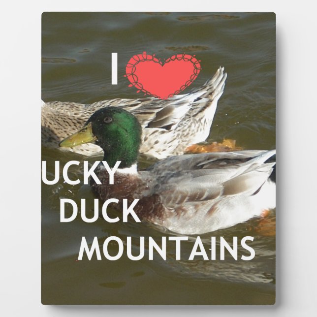 Ducky duck mountains. plaque (Front)