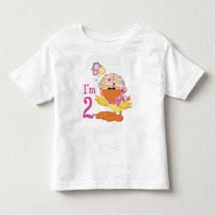Ducky Girl 2nd Birthday Toddler T-Shirt
