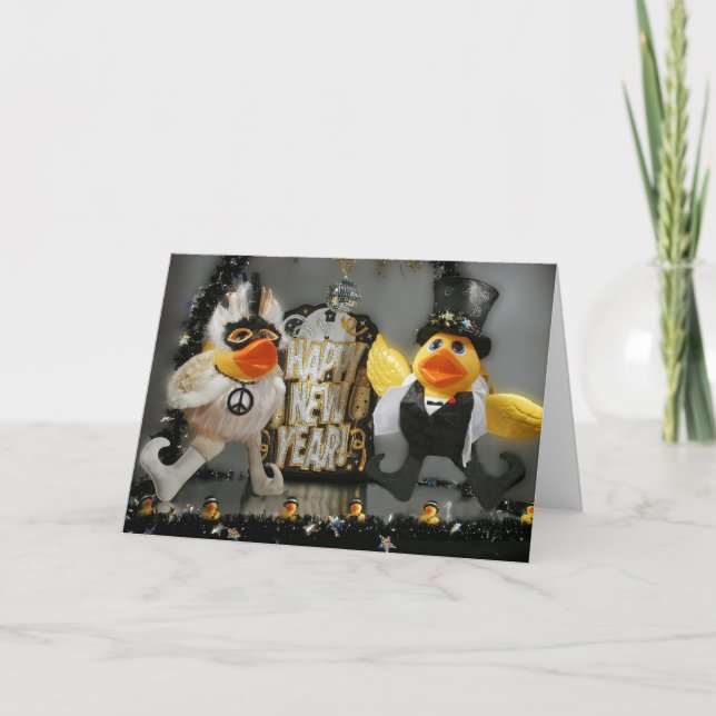 Ducky New Year! Holiday Card (Front)