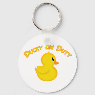 Ducky on Duty Key Ring
