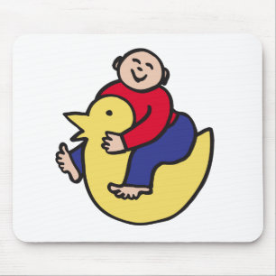 Ducky Rider Mouse Pad