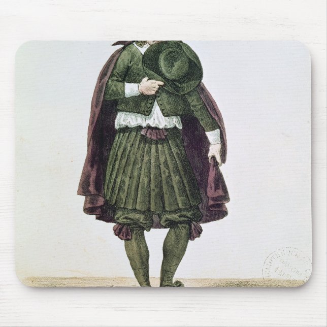 Ducroisy in the title role of Tartuffe Mouse Pad (Front)
