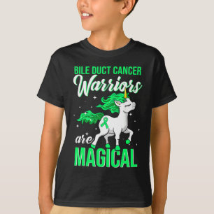 Duct Cancer Awareness Warrior Fun Unicorn T-Shirt