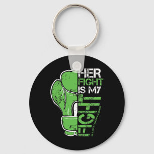 Duct Cancer Her Fight Is My Fight Boxing Glove  Key Ring