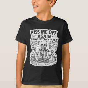 Duct Duct Tape Skeleton Funny Sarcastic Halloween  T-Shirt