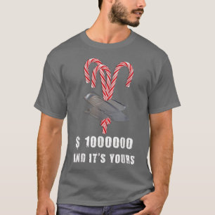 Duct Tape Artist Taped Christmas Candy Modern Art  T-Shirt
