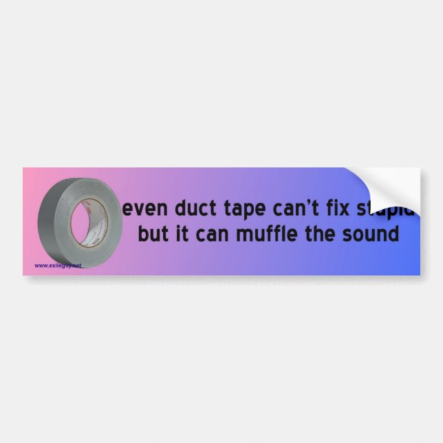 duct tape bumper sticker (Front)