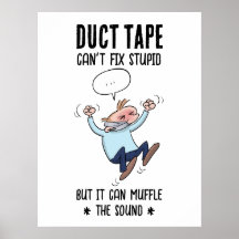Duct Tape Can't Fix Stupid Funny Cartoon