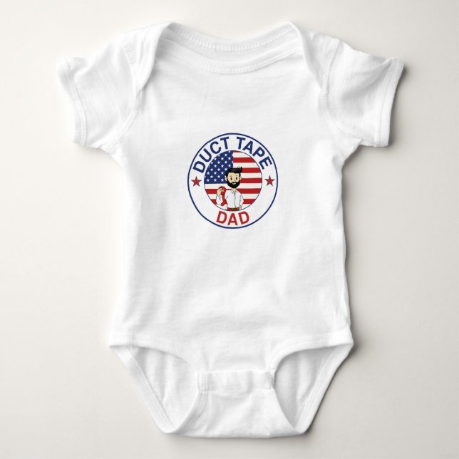 Duct Tape Dad - Baby Bodysuit (Front)