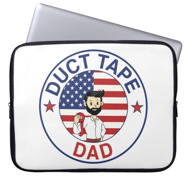 Duct Tape Dad - Laptop Sleeve (Front)