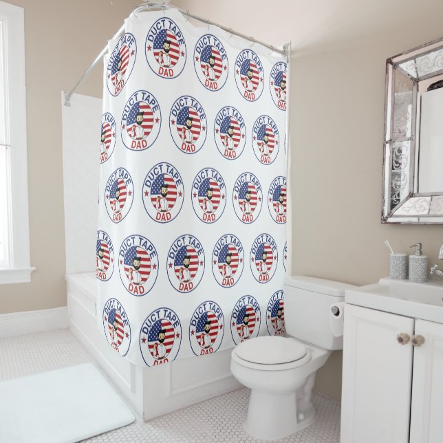 Duct Tape Dad - Shower Curtain (In Situ)