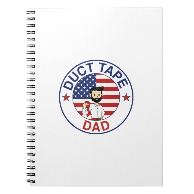 Duct Tape Dad - Spiral Notebook (Front)