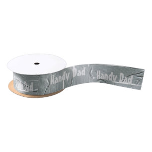 Duct Tape Design Ribbon Father's Day or Birthday Satin Ribbon