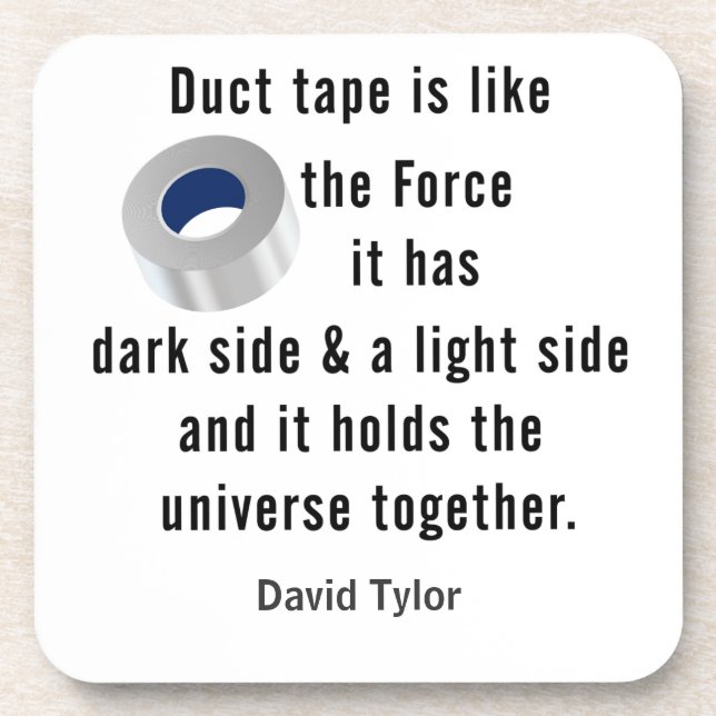 Duct Tape, Engineering humour Coaster (Front)