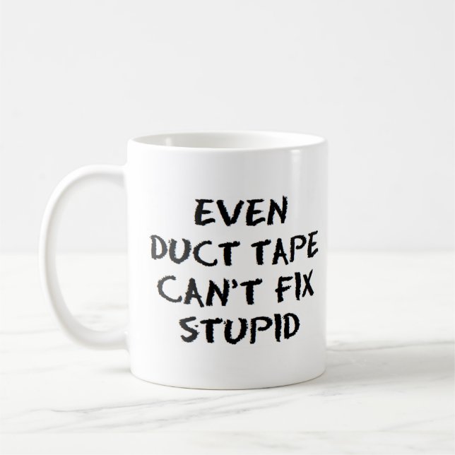 duct tape fix stupid coffee mug (Left)