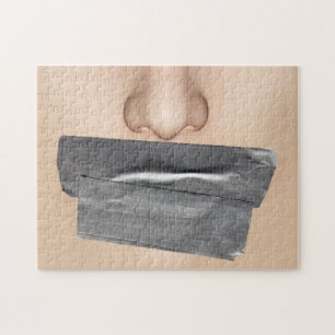 Duct Tape Mouth Jigsaw Puzzle