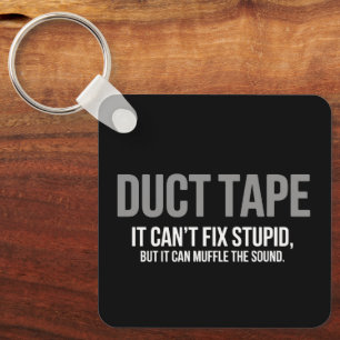 Duct Tape Muffle The Sound Adult Humour Sarcastic Key Ring