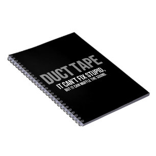 Duct Tape Muffle The Sound Adult Humour Sarcastic Notebook