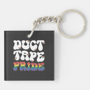Duct Tape Pride - Keychain