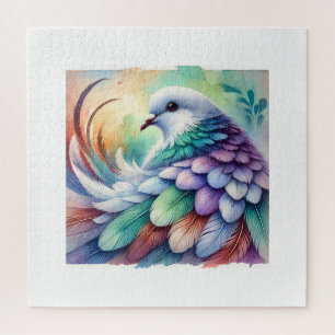 Ducula Pigeon 190924AREF103 - Watercolor Jigsaw Puzzle