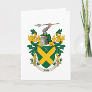 Duddy Family Crest - Blank Greeting Card
