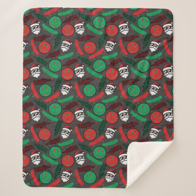 Dude Jolly Seamless Pattern Blanket (Front)