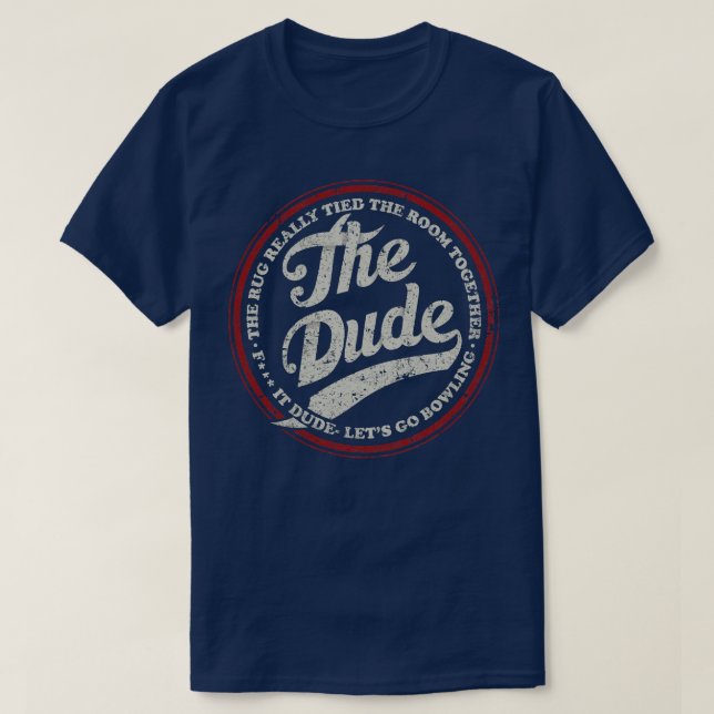 Dude Lets Go Bowling T-Shirt (Design Front)