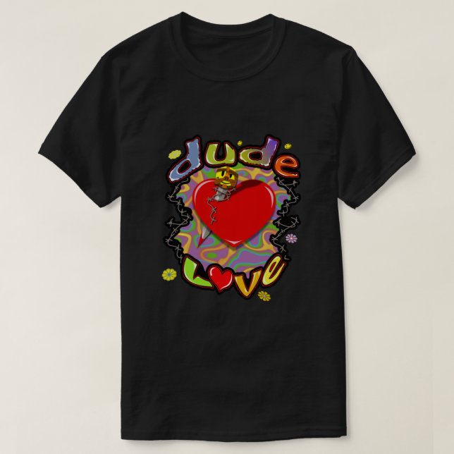 Dude Love Wrestling T-Shirt (Design Front)