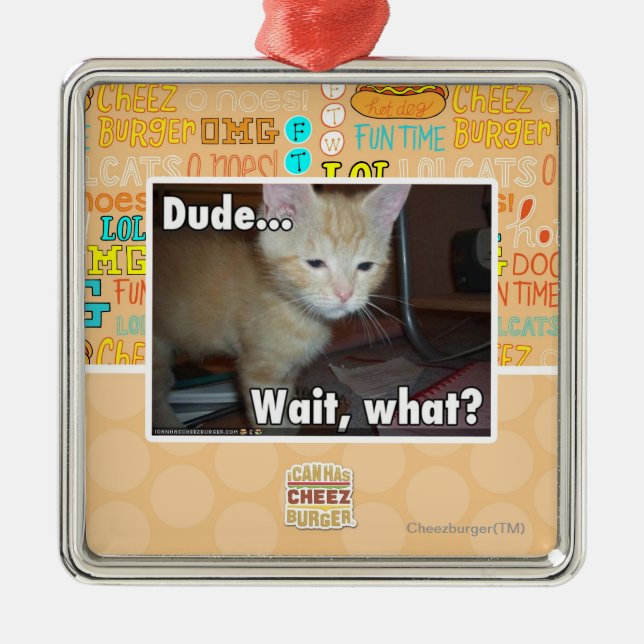 Dude Metal Tree Decoration (Front)