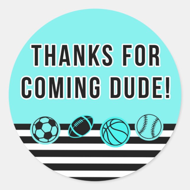 Dude Perfect Thank You Sticker (Front)