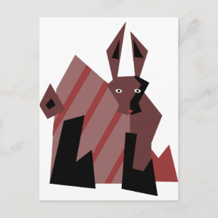 Dude Rabbit Postcard