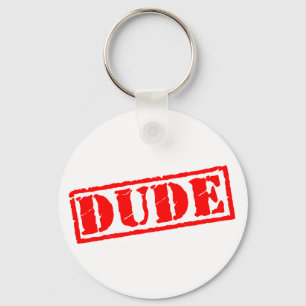Dude Stamp Key Ring