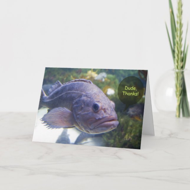 Dude, Thanks Card (Front)
