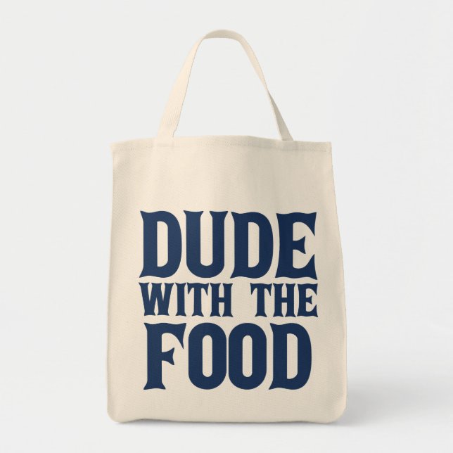 Dude With The Food Blue Tote Bag (Front)