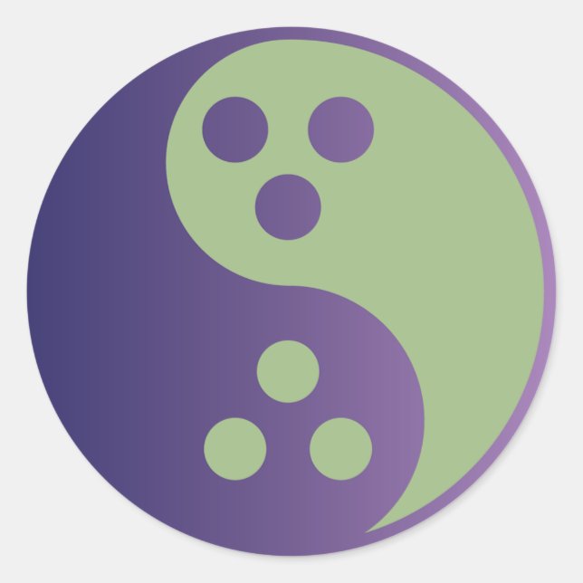 Dudeism Large Round Sticker (Front)