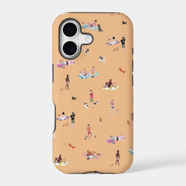 DUDES and DOGS BEACH Cantaloupe iPhone Case (Back)