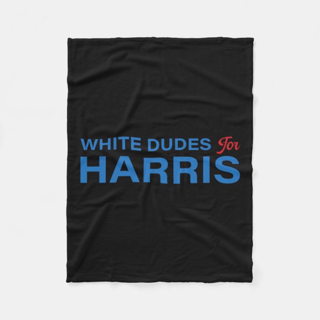 Dudes For Harris 3  Fleece Blanket (Front)