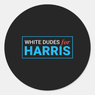 Dudes For Harris Harris Waltz 2024 Election Kamala Classic Round Sticker