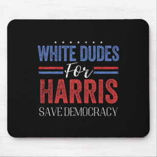 Dudes For Harris Save Democracy Retro President 47 Mouse Pad
