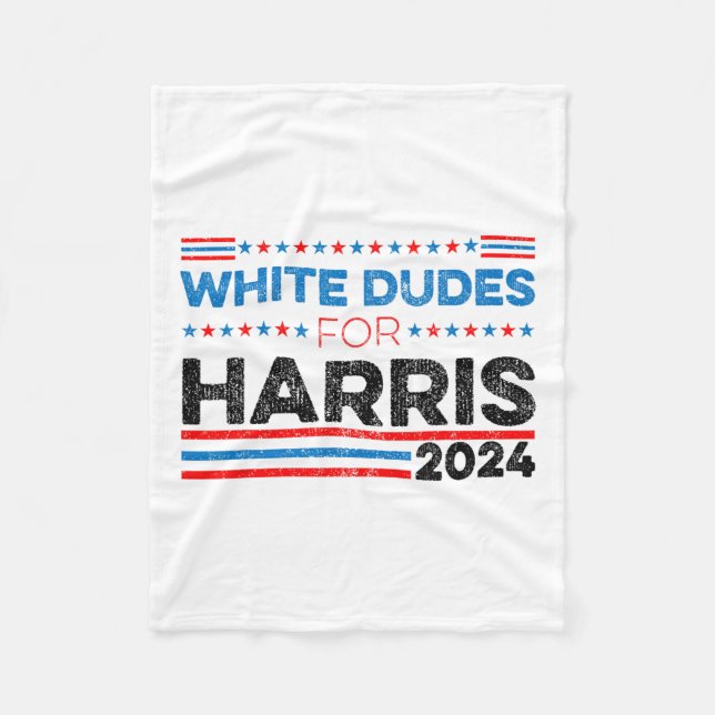 Dudes For Kamala Harris 11  Fleece Blanket (Front)