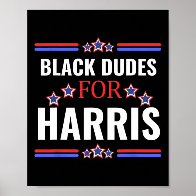 Dudes For Kamala Harris 2024  Poster (Front)