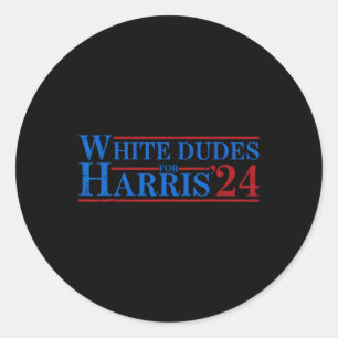 Dudes For Kamala Harris 7  Classic Round Sticker