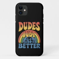 Dudes Just Taste Better Rainbow Gay Pride Vintage