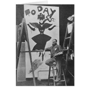 Dudley Hardy painting a poster
