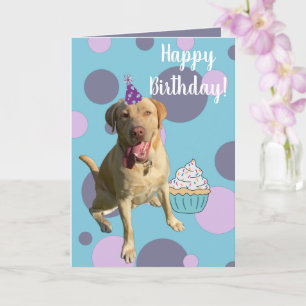 Dudley Labrador Birthday Card